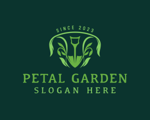 Leaf Planting Shovel logo design