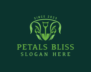 Leaf Planting Shovel logo design