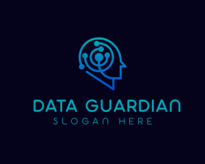 Brain Tech Data Scientist logo design