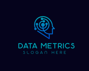 Brain Tech Data Scientist logo design