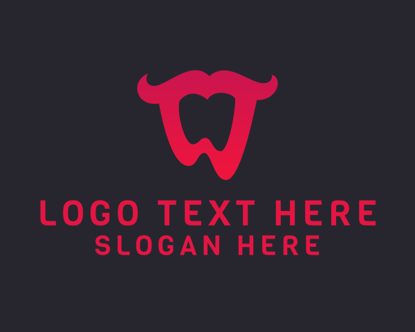 Dental Tooth Letter W logo