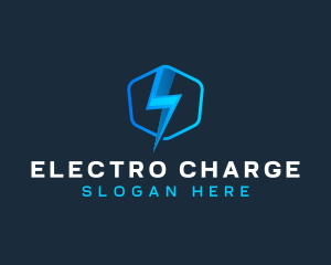 Thunder Shield Electricity logo design