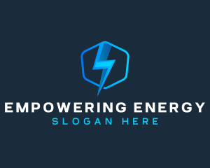 Thunder Shield Electricity logo design