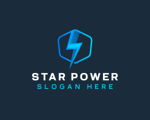 Thunder Shield Electricity logo design