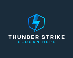 Thunder Shield Electricity logo design