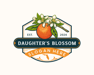 Florida Orange Blossom Fruit logo design