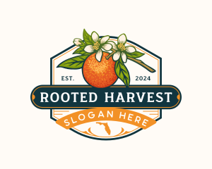 Florida Orange Blossom Fruit logo design