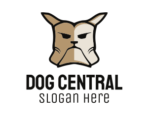 Tough Bulldog Dog logo design