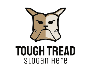 Tough Bulldog Dog logo design