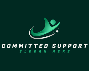 Human Support Charity logo design