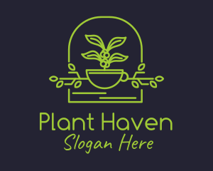 Minimalist House Plant  logo design