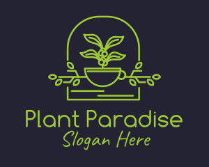 Minimalist House Plant  logo design