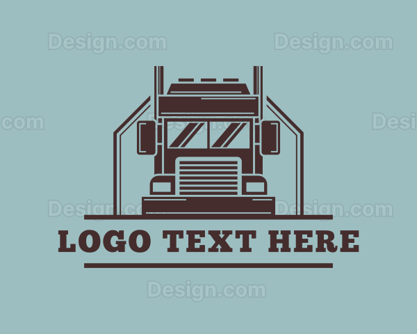 Freight Truck Logistics Logo