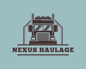 Freight Truck Logistics logo design