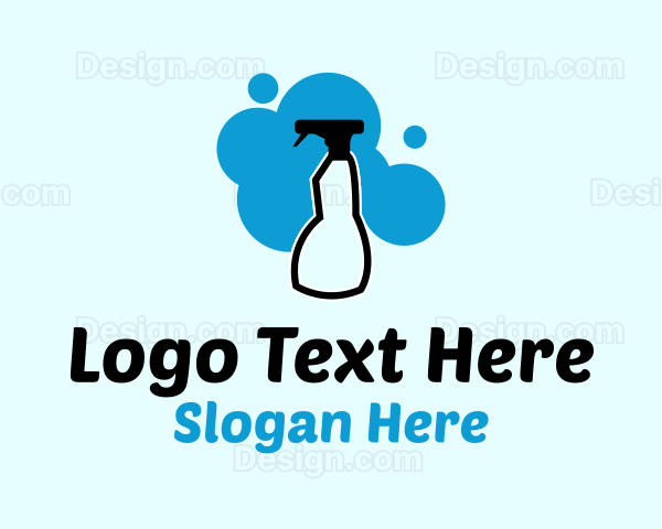 Disinfectant Spray Bottle Logo