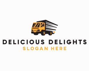 Logistics Truck Delivery Logo