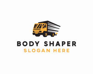 Logistics Truck Delivery logo design