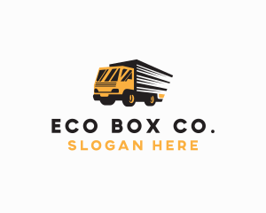 Logistics Truck Delivery logo design