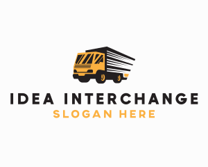 Logistics Truck Delivery logo design