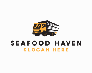 Logistics Truck Delivery logo design