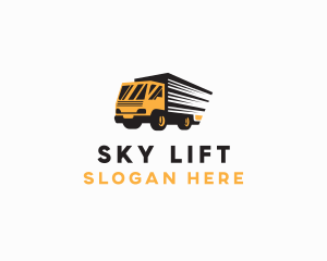 Logistics Truck Delivery logo design