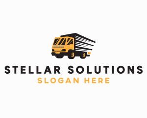 Logistics Truck Delivery logo design