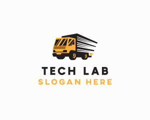 Logistics Truck Delivery logo design