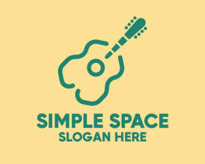 Simple Green Guitar logo design