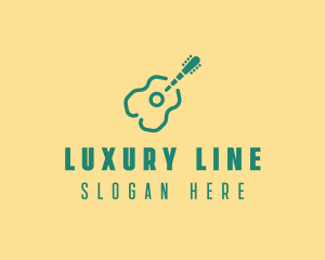 Music Instrument Guitar logo design