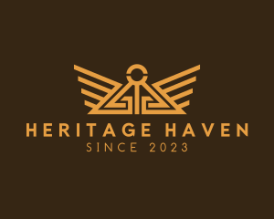 Ancient Temple Wings logo design