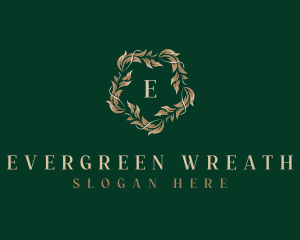 Leaves Wreath Agriculture logo design