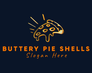 Cheesy Pepperoni Pizza logo design