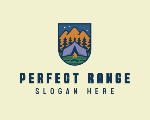 Outdoor Forest Camping logo design