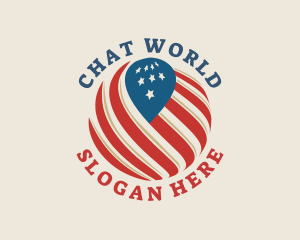 American Flag Global logo design