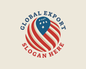 American Flag Global logo design