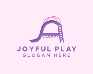 Playground Slide Letter A logo