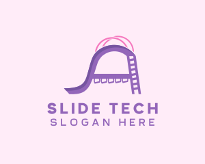 Playground Slide Letter A logo