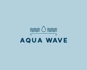 Drop Water Waves logo design
