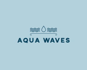 Drop Water Waves logo design