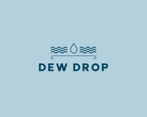 Drop Water Waves logo design