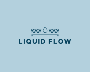 Drop Water Waves logo design