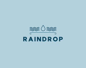 Drop Water Waves logo design