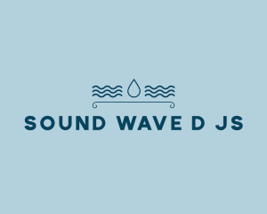 Drop Water Waves logo design