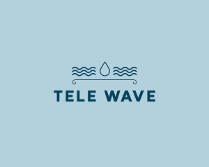 Drop Water Waves logo design