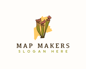 Maine Pitcher Plant logo design