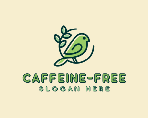 Cute Green Bird logo design