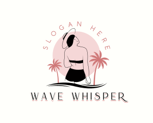 Woman Bikini Beach logo