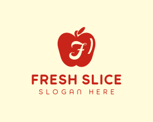 Red Supermarket Apple logo design