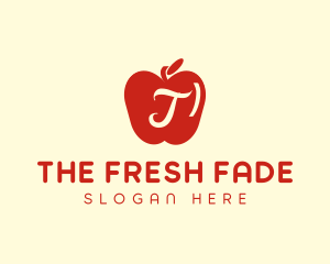 Red Supermarket Apple logo design