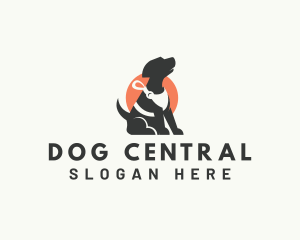 Dog Walker Leash logo design